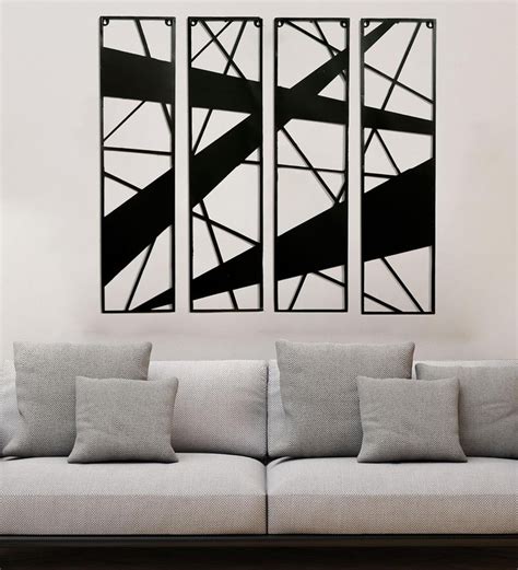 Buy Black Metal Decorative Wall Art by Craftter Online - Abstract Metal ...