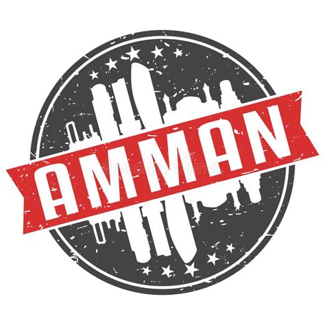 Amman City Icon Vector Art Design Skyline Stock Vector - Illustration of label, jordan: 100755938