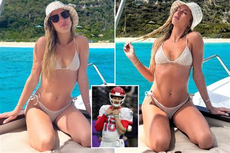 Brittany Matthews bikini pictures earn Patrick Mahomes praise