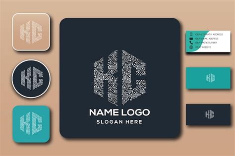 Premium Vector | Kc monogram logo template