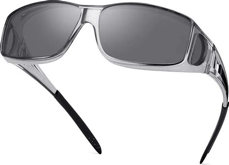 Polarized Sunglasses Fit Over Glasses for Men Women, Wrap Around Sunglasses Over Prescription ...