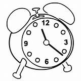 Alarm Clock Coloring Pages sketch template