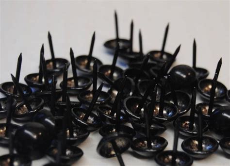 Shiny Black Upholstery Tacks/QTY 50/Bulk Upholstery Tacks/Sale | Etsy ...