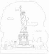Statue Of Liberty coloring Page  ColouringPages sketch template