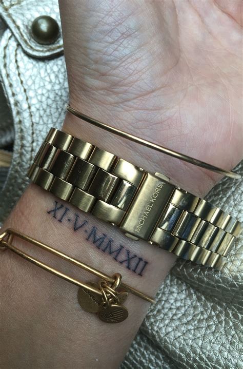 Roman Numeral Wrist Tattoo Designs, Ideas and Meaning - Tattoos For You