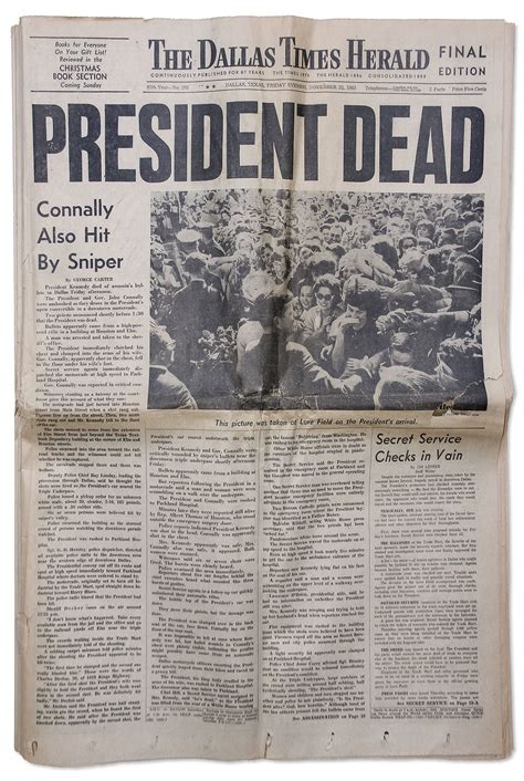 Lot Detail - JFK Assassination Newspaper -- Complete 22 November 1963 ...