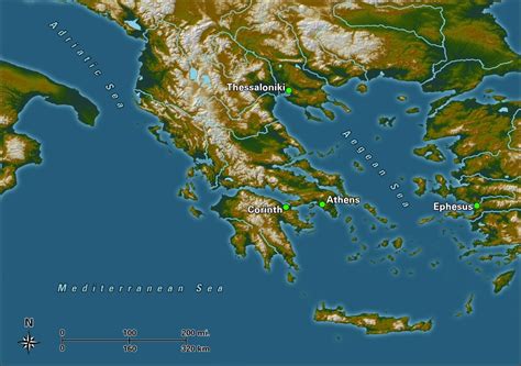 Corinth Map - Bible Odyssey