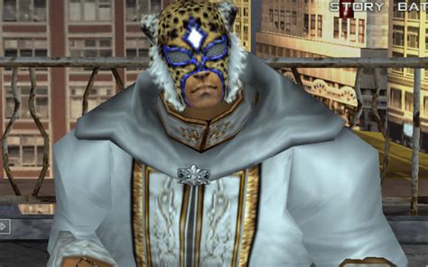 In Tekken 5, there's this mask for King for 900,000 Fight Money. And it ...