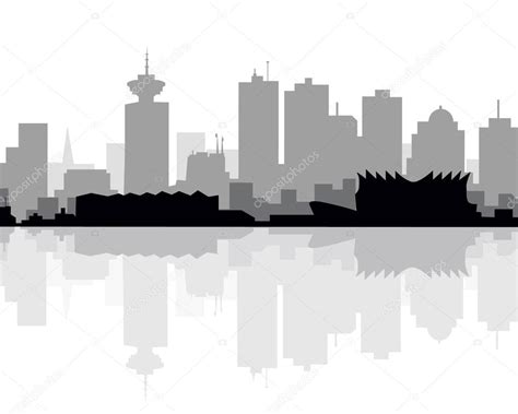 Vancouver skyline-vector — Stock Vector © samillustration #54446693