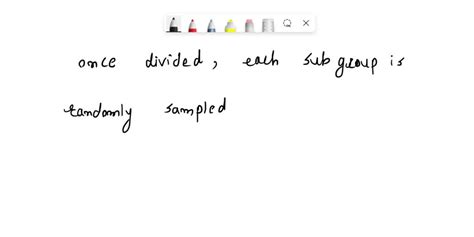 SOLVED: What is an example of a stratified sample? How can you tell ...