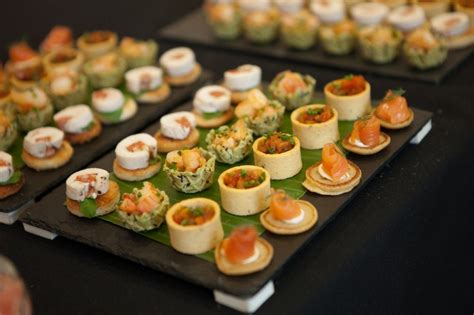 Savoury Canapés | Dessert Canapés | Canapé Receptions | Food, Food presentation, Wedding food