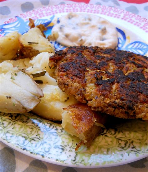 VeganVintageGal - The Vegan Underground: Zucchini "Crab" Cakes with Tartare Sauce and Rosemary ...