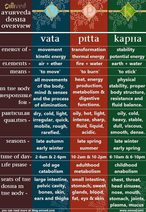 DOSHA OVERVIEW - Ayurveda, the traditional medicine of India originating over 5,000 years ago ...