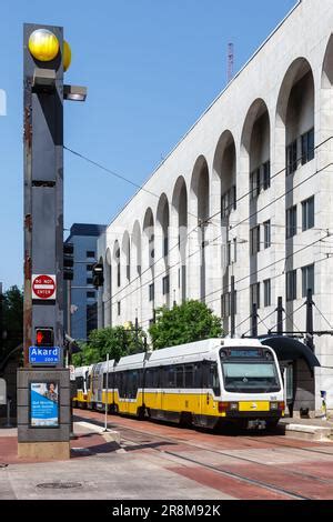 Akard Station, DART Light Rail, Downtown Dallas, Texas Stock Photo - Alamy