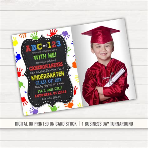 Kindergarten Graduation Invitation Template