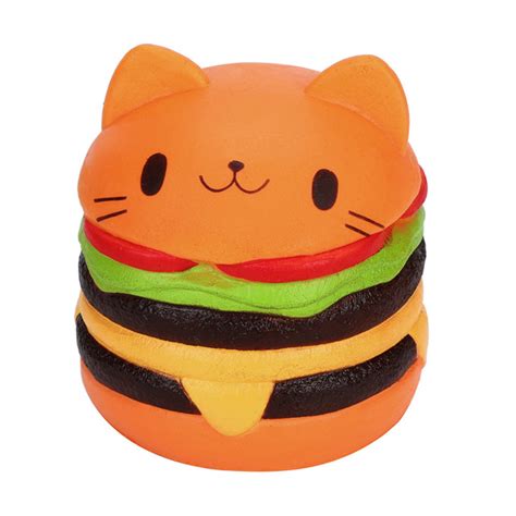 Buy Cat Hamburger Jumbo Slow Rising Squishy at Something kawaii UK