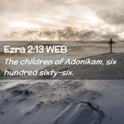 Ezra 2:13 WEB Scriptures Images