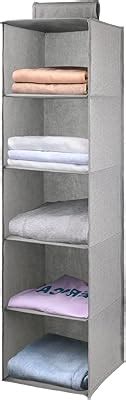 Amazon.com: Zober 5-Shelf Hanging Closet Organizer - 6 Side Mesh ...