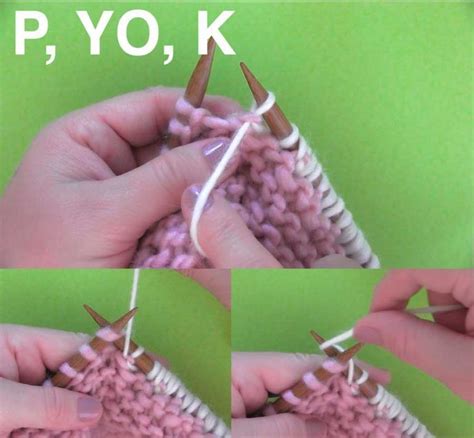 How to Knit a Yarn Over Stitch Technique with Studio Knit. | Knitting ...