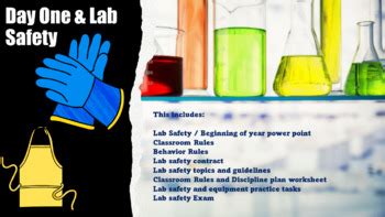 Day One and Chemistry Lab Safety by Chris Vecenie's Chemistry Classroom