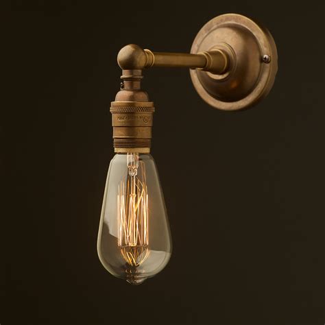 Antique Brass Straight arm wall sconce shade