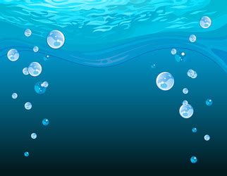 Underwater background with air bubbles Royalty Free Vector