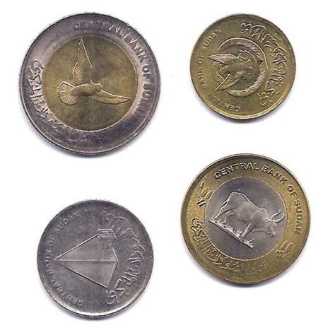 numismatists collection Sudan - Series of 4 different coins