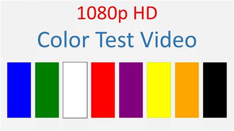 TV, Laptop, Phone screen color test video HD 1080p - YouTube