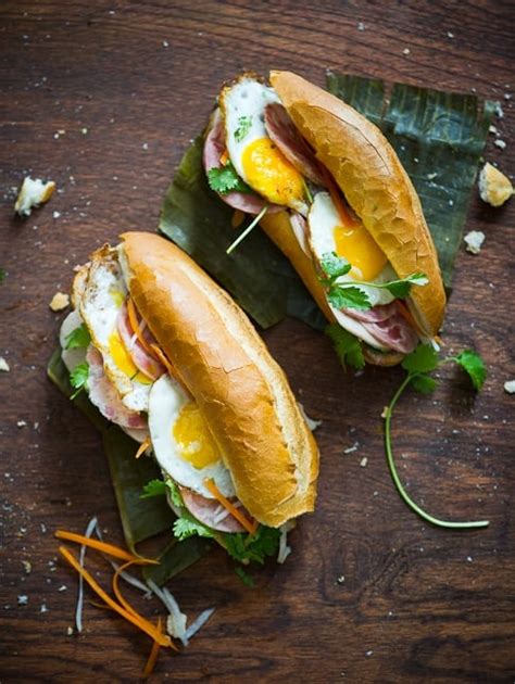 Vietnamese Banh Mi Recipe with Fried Egg | White On Rice Couple