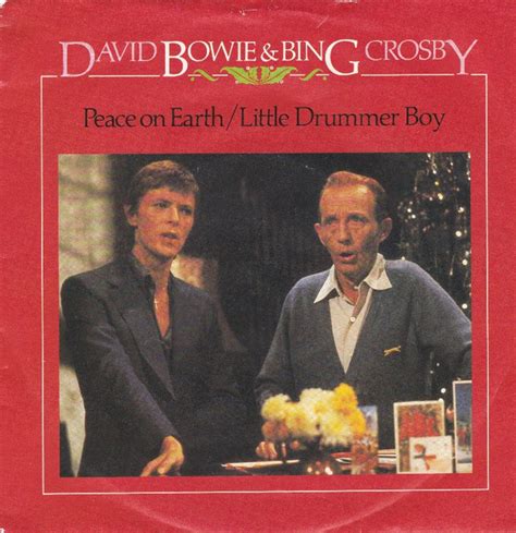 David Bowie & Bing Crosby - Peace On Earth / Little Drummer Boy (1982, 4-Prong Push-Out Centre ...