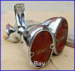 1936 Chevy TAIL LIGHT ASSEMBLIES Original GM Pair 1935 Master custom old Chrome | Vintage Lamp Parts