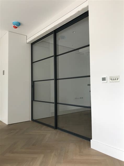 Black Steel Sliding Door & Partition | Design Plus London