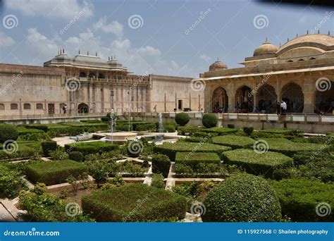 Amer Rajput Fort Architecture, Amber, Jaipur, Rajasthan Editorial Stock ...