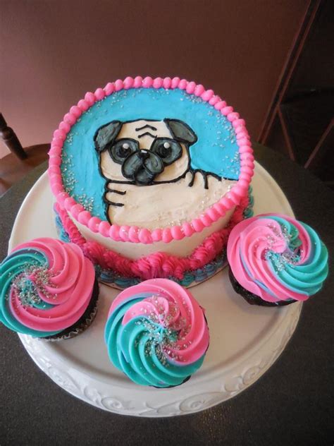 Pug Birthday Cake