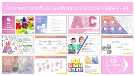 Plantilla del ABC del Alfabeto - Plantillas para PowerPoint y Google Slides