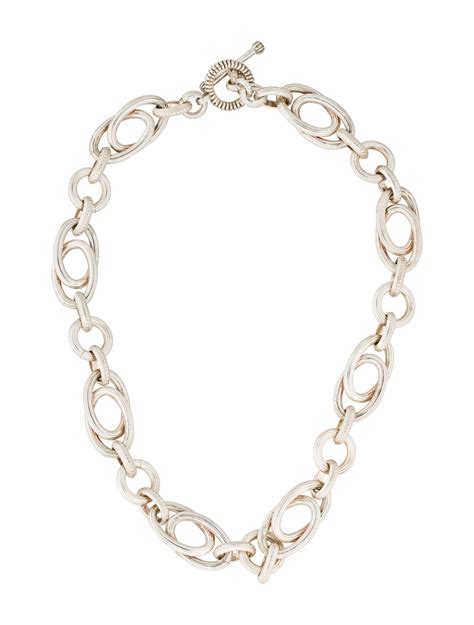 Stephen Dweck Sterling Silver Link Chain Necklace - Necklaces - STD21834 | The RealReal