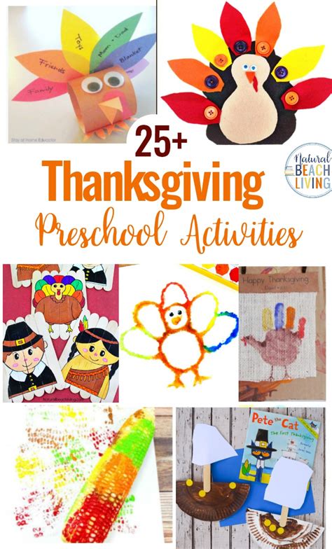 25+ Preschool Thanksgiving Activities and Crafts - Natural Beach Living