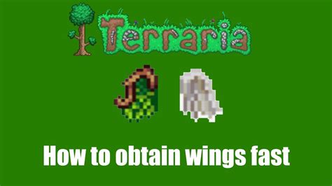 How to Get Fledgling & Leaf Wings - Terraria : Quick Tutorial - YouTube