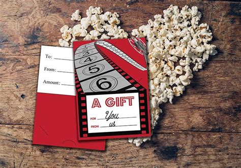 Movie Reel Gift Card Backer | Theatre gifts, Gift card holder, Gift card