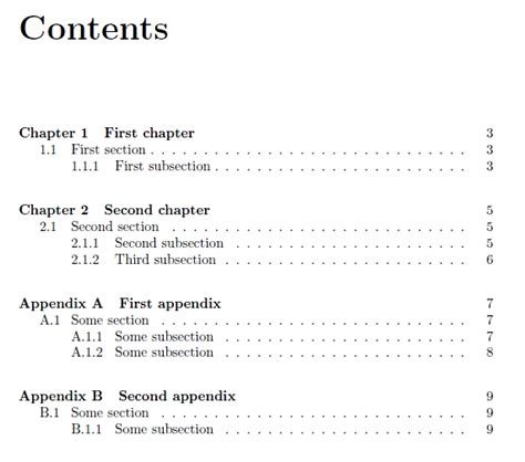 Custom table of contents with appendices, how to get 'Chapter' and 'Appendix' - TeX - LaTeX ...