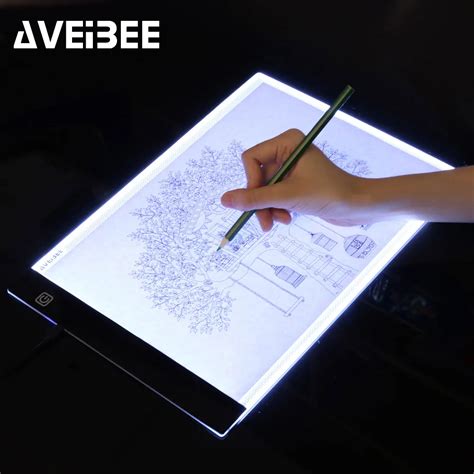 LED lighted Drawing Board A4 light Pad Drawing Tablet Tracing Pad ...