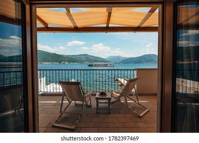 Two Sun Loungers On Balcony Hotel Stock Photo 1782397469 | Shutterstock