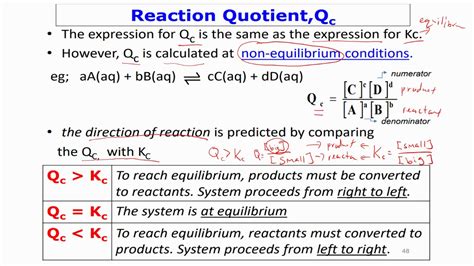 Lecture 6 Reaction Quotient Q - YouTube