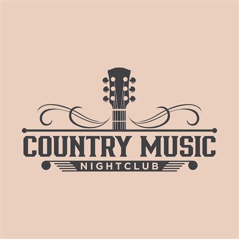 Premium Vector | Country Music Logo Design Vintage