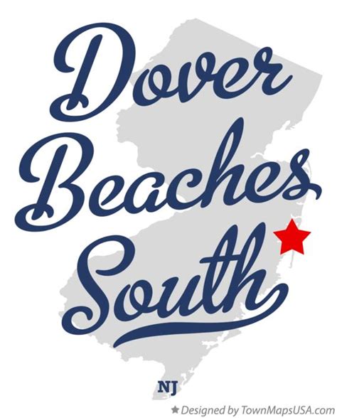 Map of Dover Beaches South, NJ, New Jersey