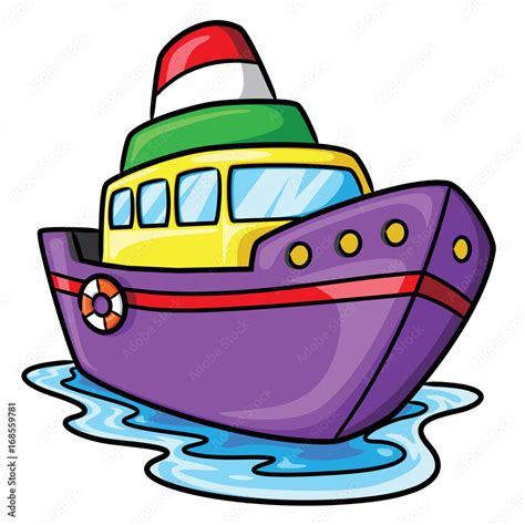 Cartoon Boats Ships