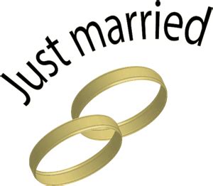 Just married Logo Download png