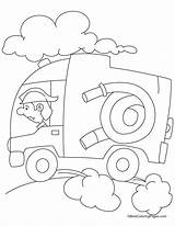 Fire Engine Coloring Pages For Kids  Nation sketch template