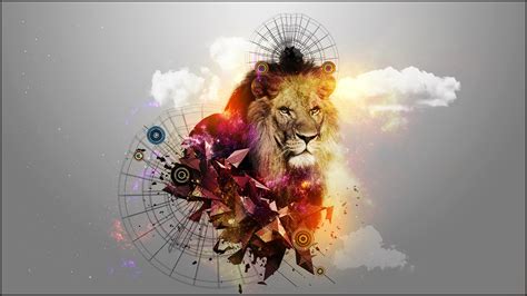 Abstract Lion - 1920 x 1080 Wallpaper by Gwynbleidd93 on DeviantArt