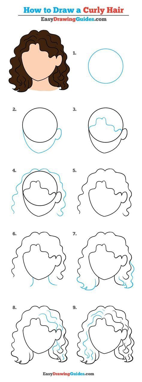 Learn How to Draw Curly Hair: Really Easy Step-by-Step Drawing Tutorial ...